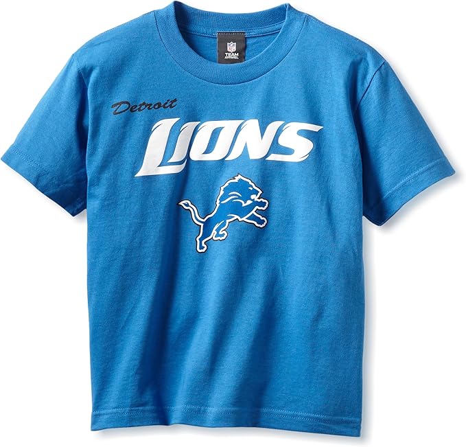 Amazon.com : NFL Detroit Lions Youth 8-20 Short Sleeve T-Shirt, Large