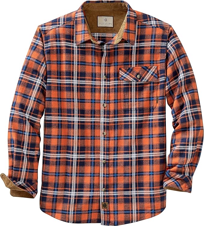 Legendary Whitetails Men's Original Buck Camp Flannel Shirt Long Sleeve