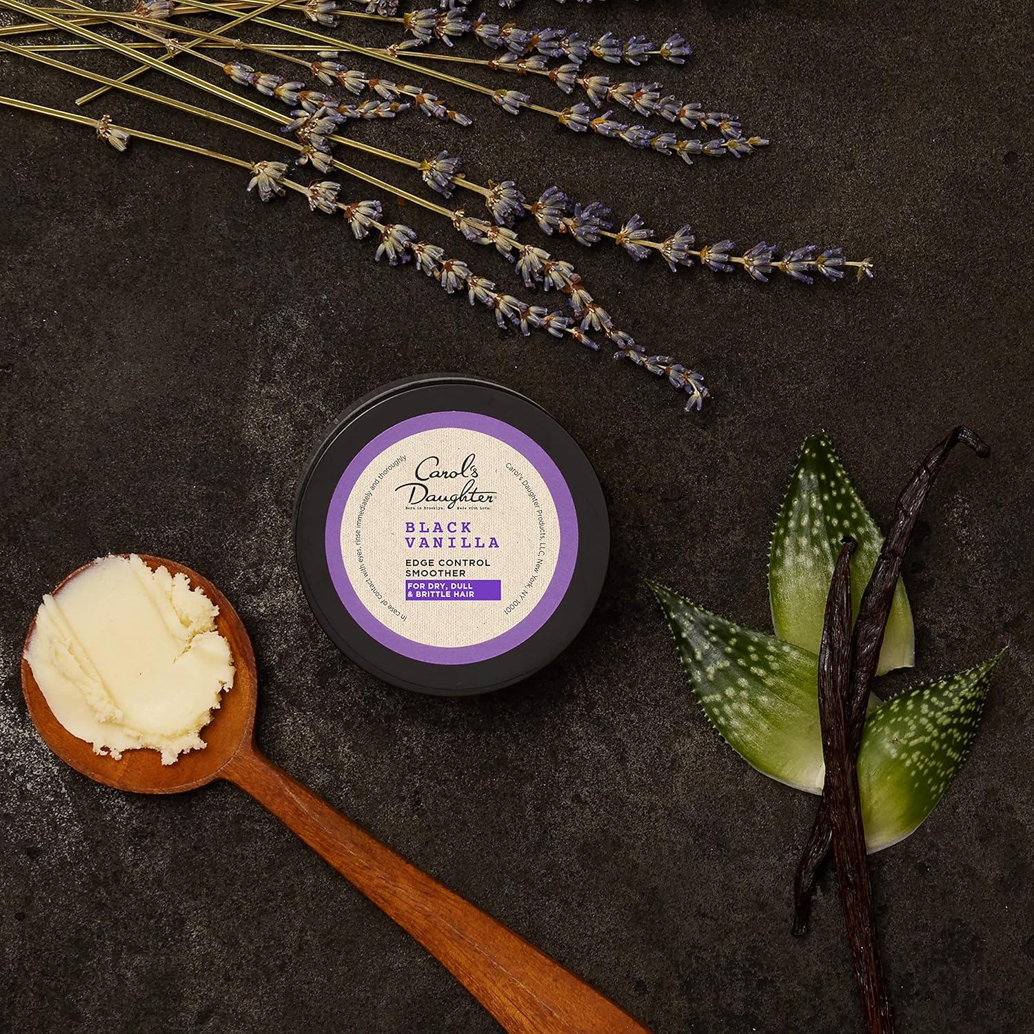 Carol's Daughter Black Vanilla Moisture & Shine Edge Control Smoother For Dry Hair and Dull Hair, with Aloe and Honey, Clear Edge Smoother, Edge Tamer, 2 oz (Packaging May Vary) : Beauty