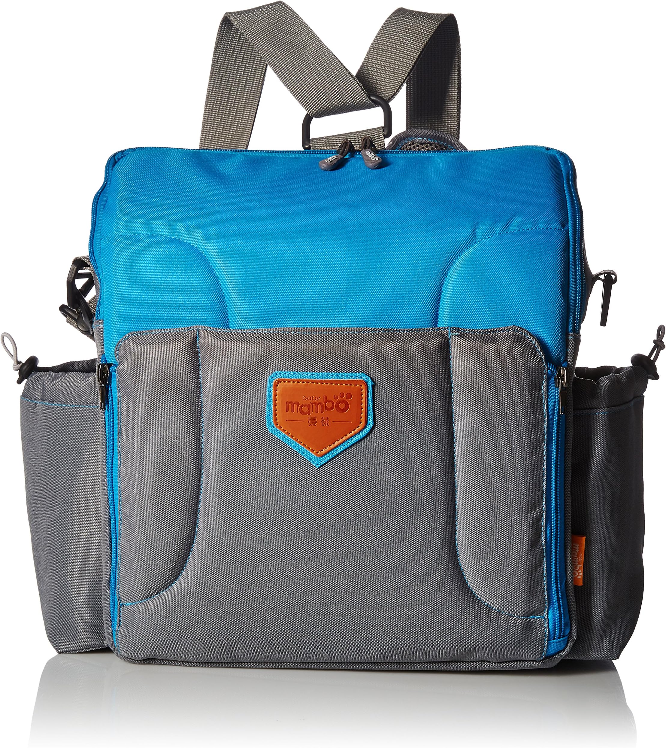 GrowRight Portable Multifunctional Baby Infant Travel Booster Seat/Shoulder Backpack Diaper Bag - (Blue)