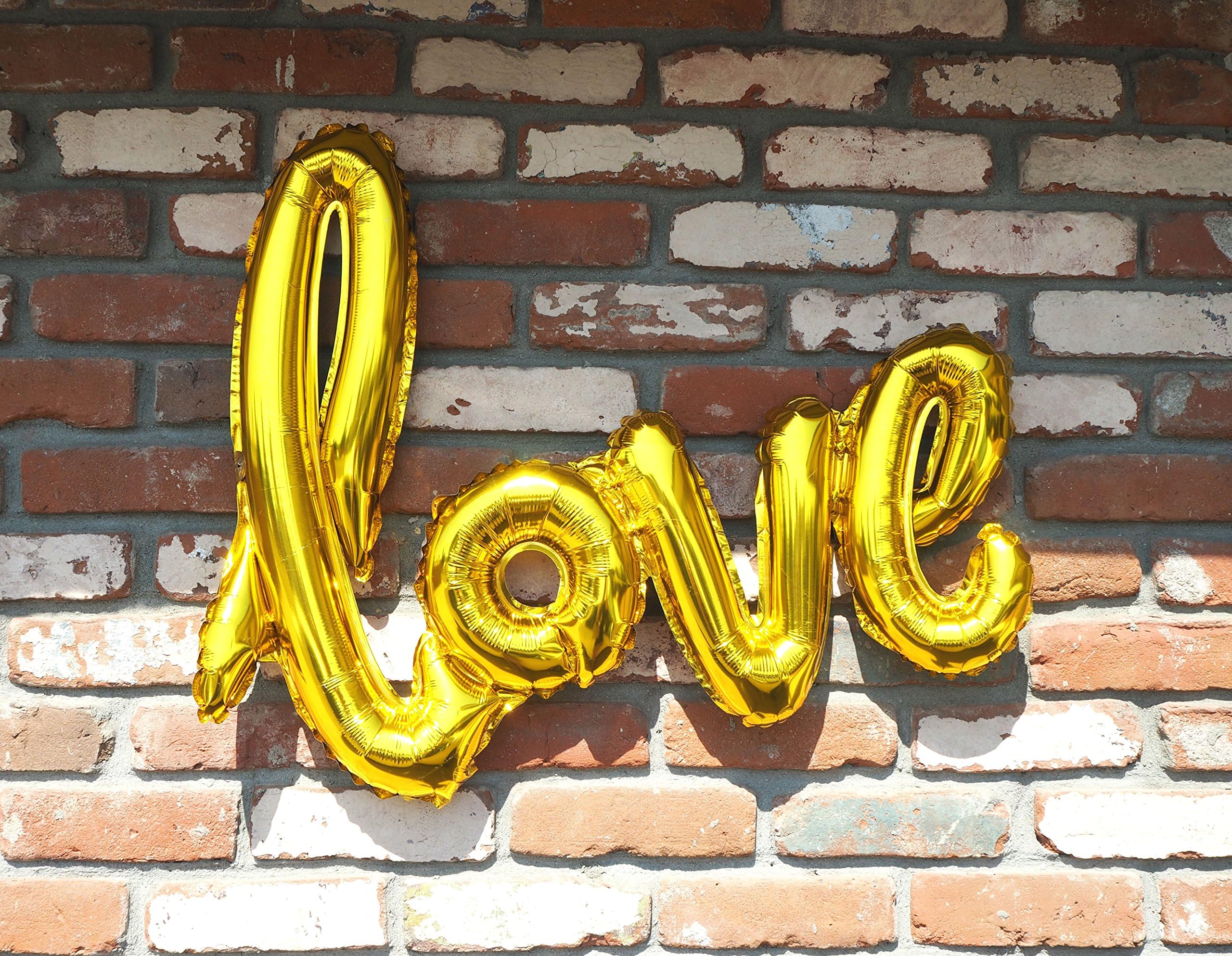 Love Balloon Helium Foil 40" (Gold)