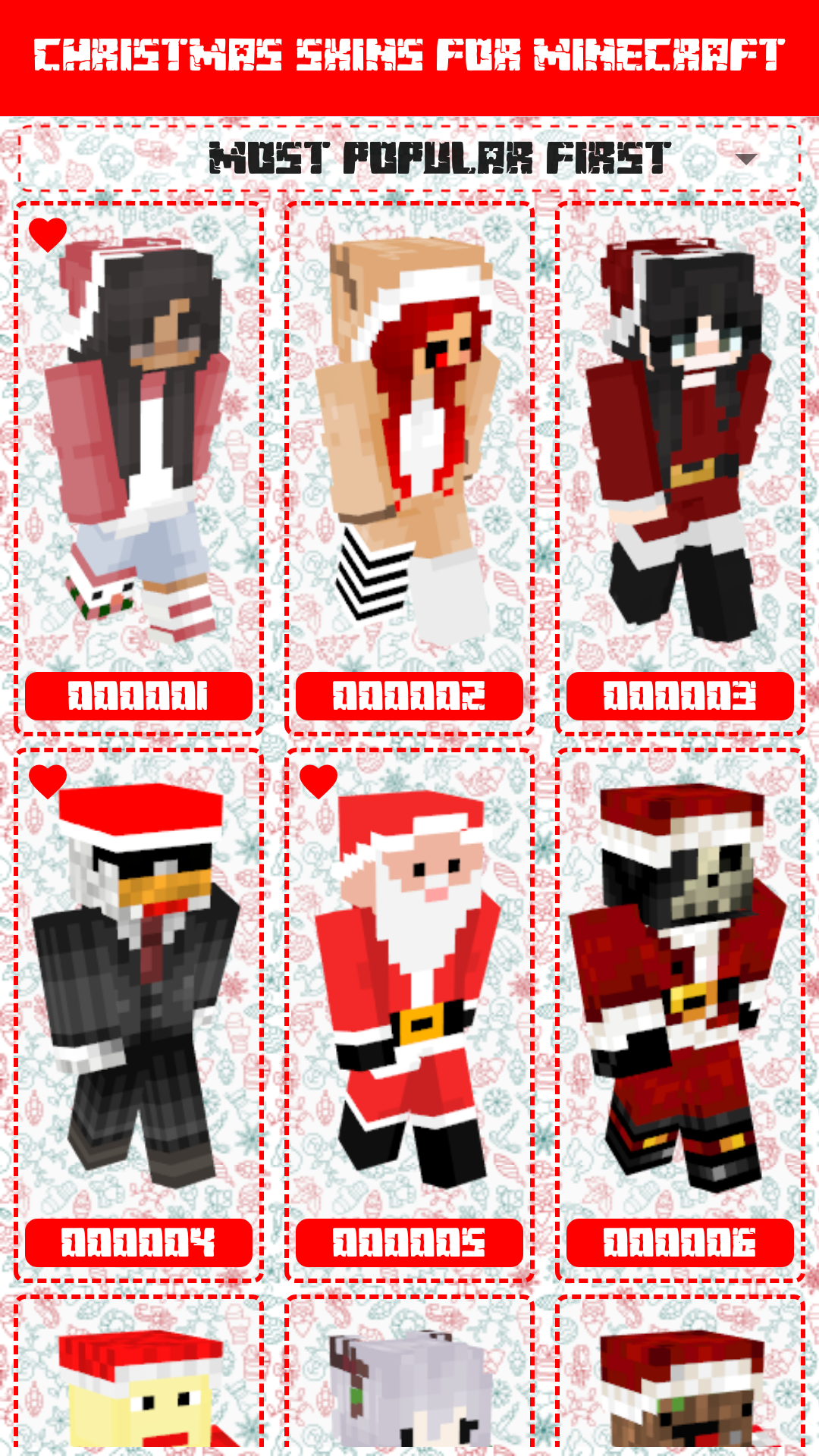 Christmas Skins For Minecraft 