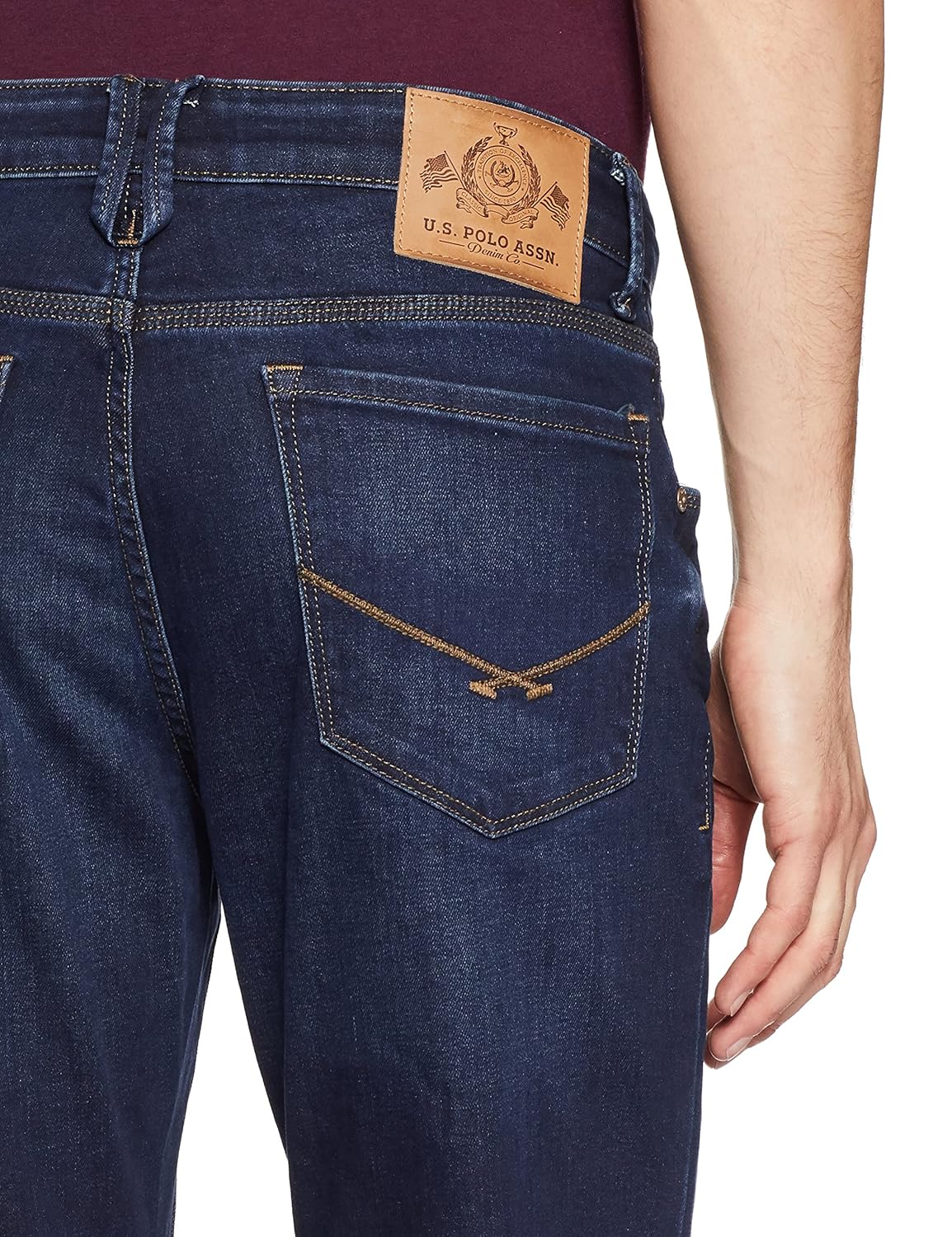 us polo association men's tapered fit jeans