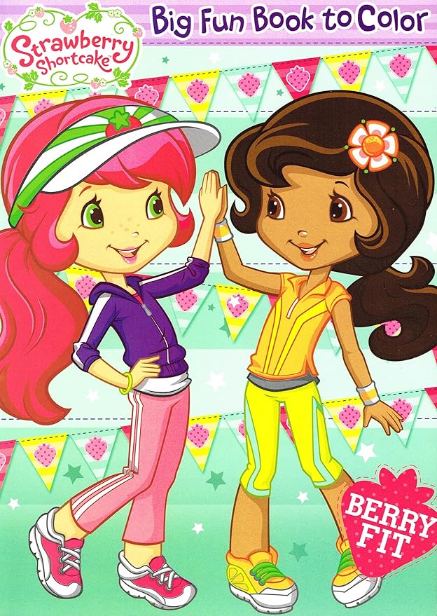 Strawberry Shortcake Coloring And Activity Book Set (2 Books ~ 96 Pgs ...