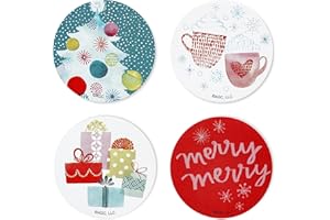 American Greetings 500-Count Bulk Christmas Stickers, Kathy Davis Designs, Holiday Seals