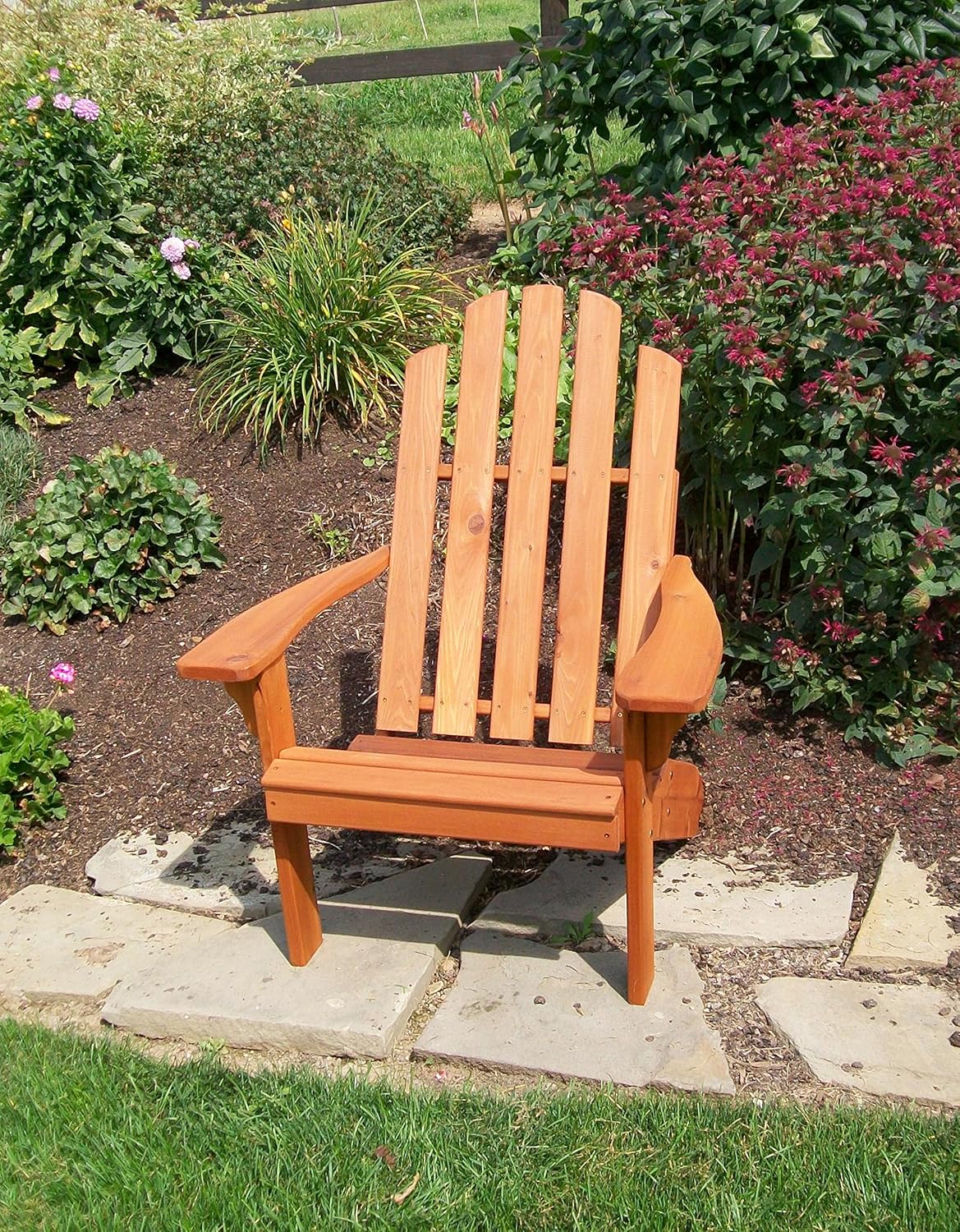 zebra plant yard garden outdoor living on Patio Seating Cedar Stain Amish Made Outdoor Chairs Weather Resistant Wooden Patio Deck And Porch Outside Furniture Cedar Wood Adirondack Chair Chairs