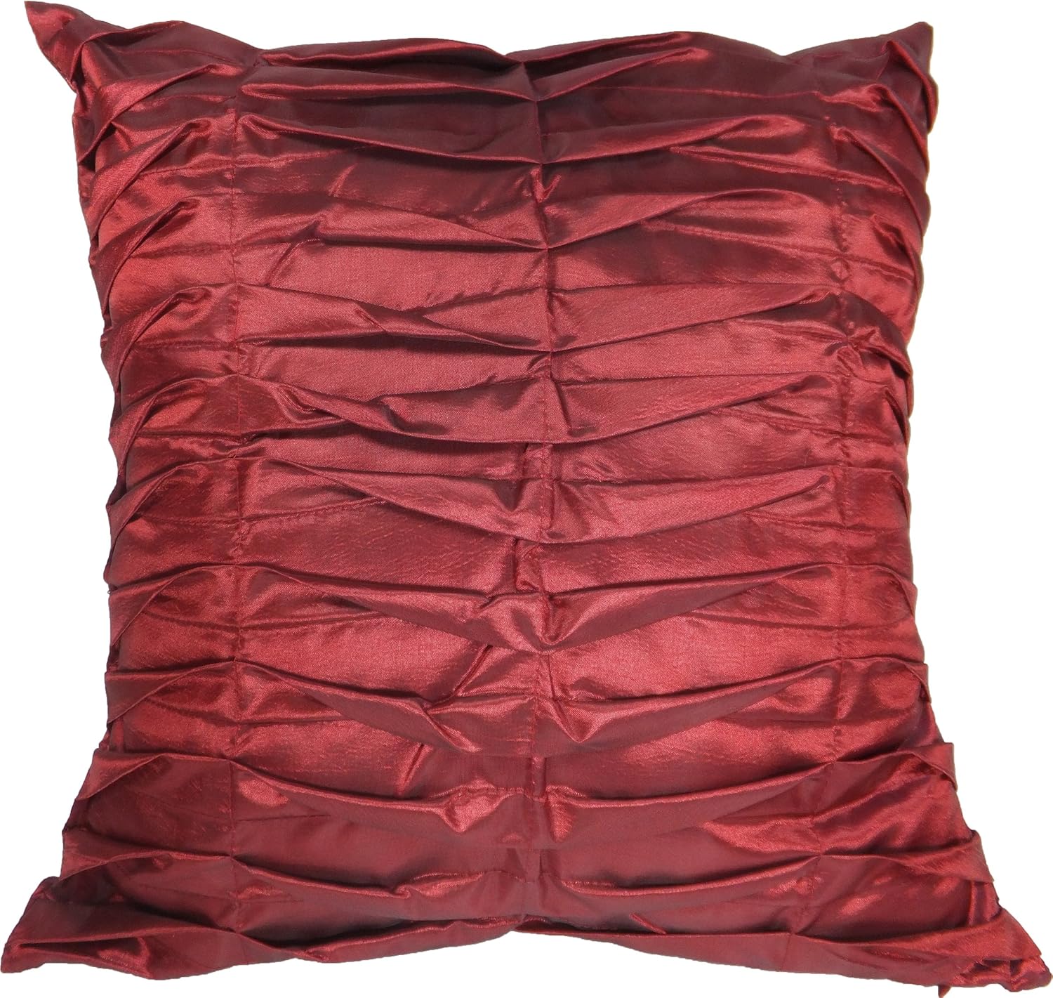 Decorative Geometric Burgundy Throw Pillow Cover 18" Home