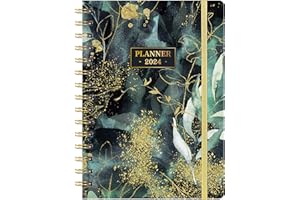URNEEDS 2024 Planner - Planner 2024, 2024 Planner Weekly and Monthly from Jan. 2024 to Dec. 2024, 6.4" x 8.5" Planner with Marked Tabs + Back Pocket - Perfect Organizer