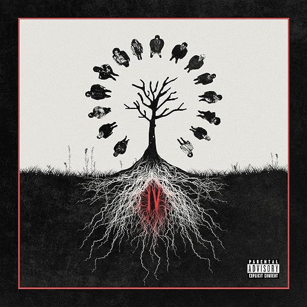 洋楽 XXXTENTACION PRESENTS MEMBERS ONLY VOL.3 Xxxtentacion / Members Only Vol 3 Milky Clear Red & Black Splatter