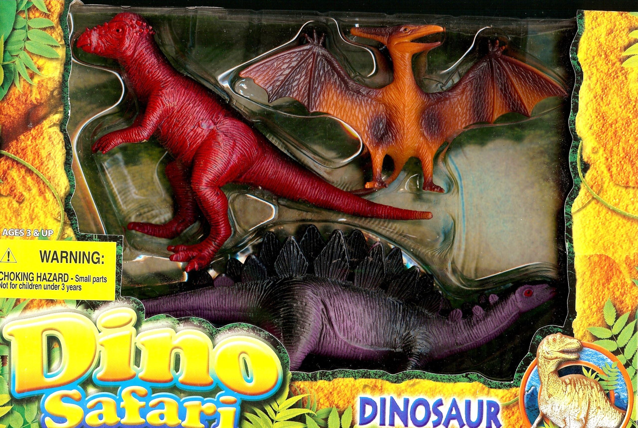 DINO SAFARI DINOSAUR PLAY SET OF 3