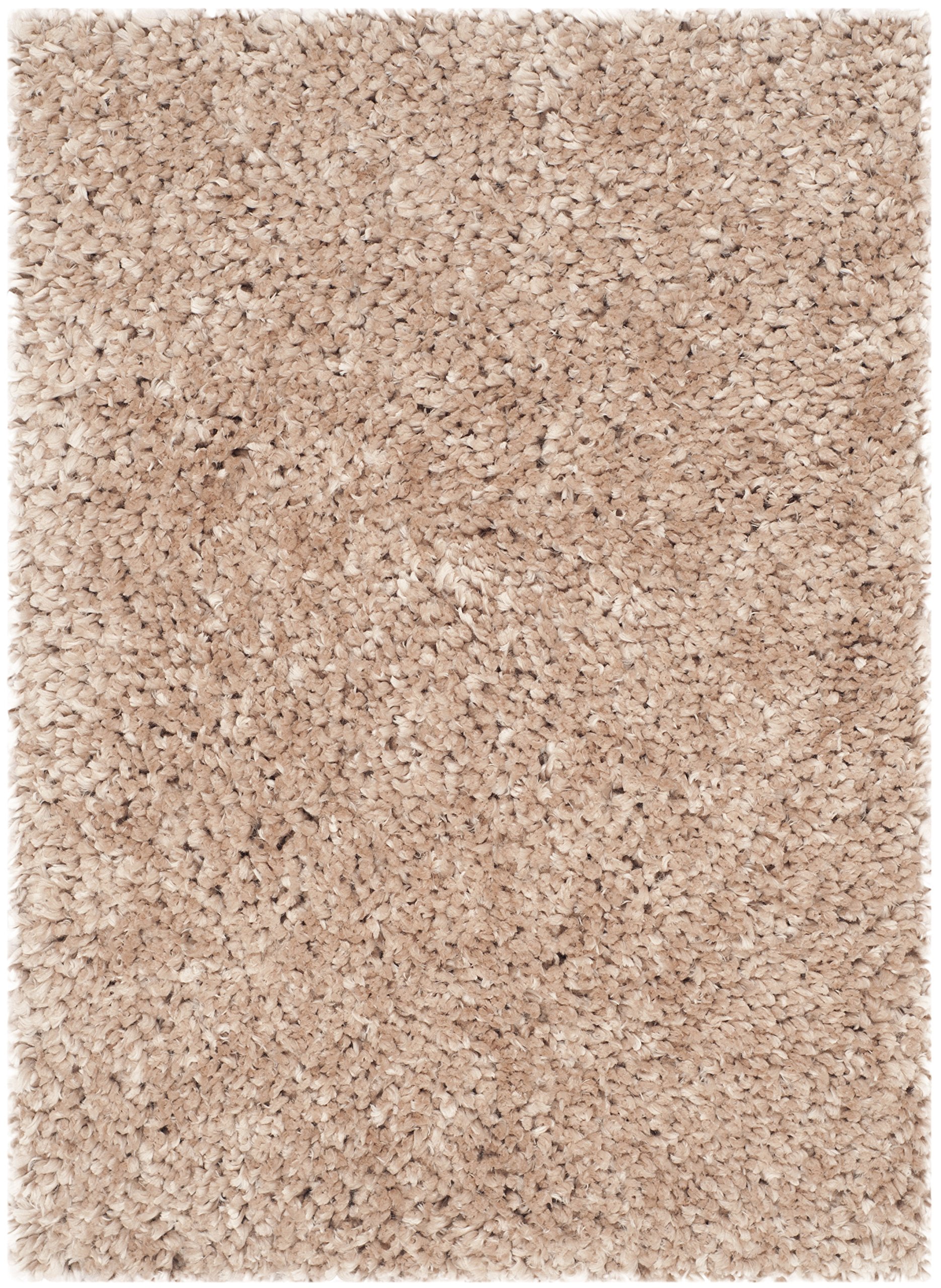 Safavieh Shaggy Indoor Hand Tufted Accent Area Rug, Popcorn Shag Collection, SG267, in Beige, 61 X 91 cm for Living Room, Bedroom or Any Indoor Space