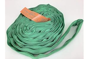 12 ft Endless Round Sling Green-5300 lbs Vertical & 10,600 lbs Basket WLL AutoHauler Supply