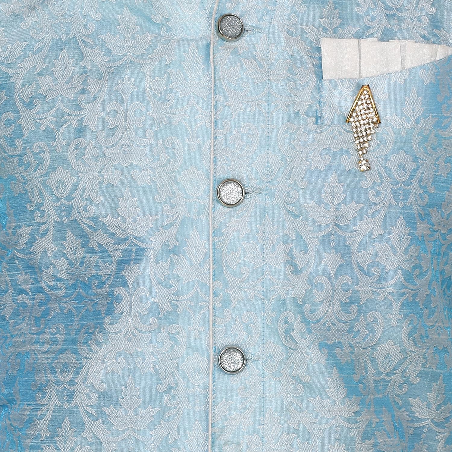 royal kurta mens jacqaurd silk floral print traditional indowestern