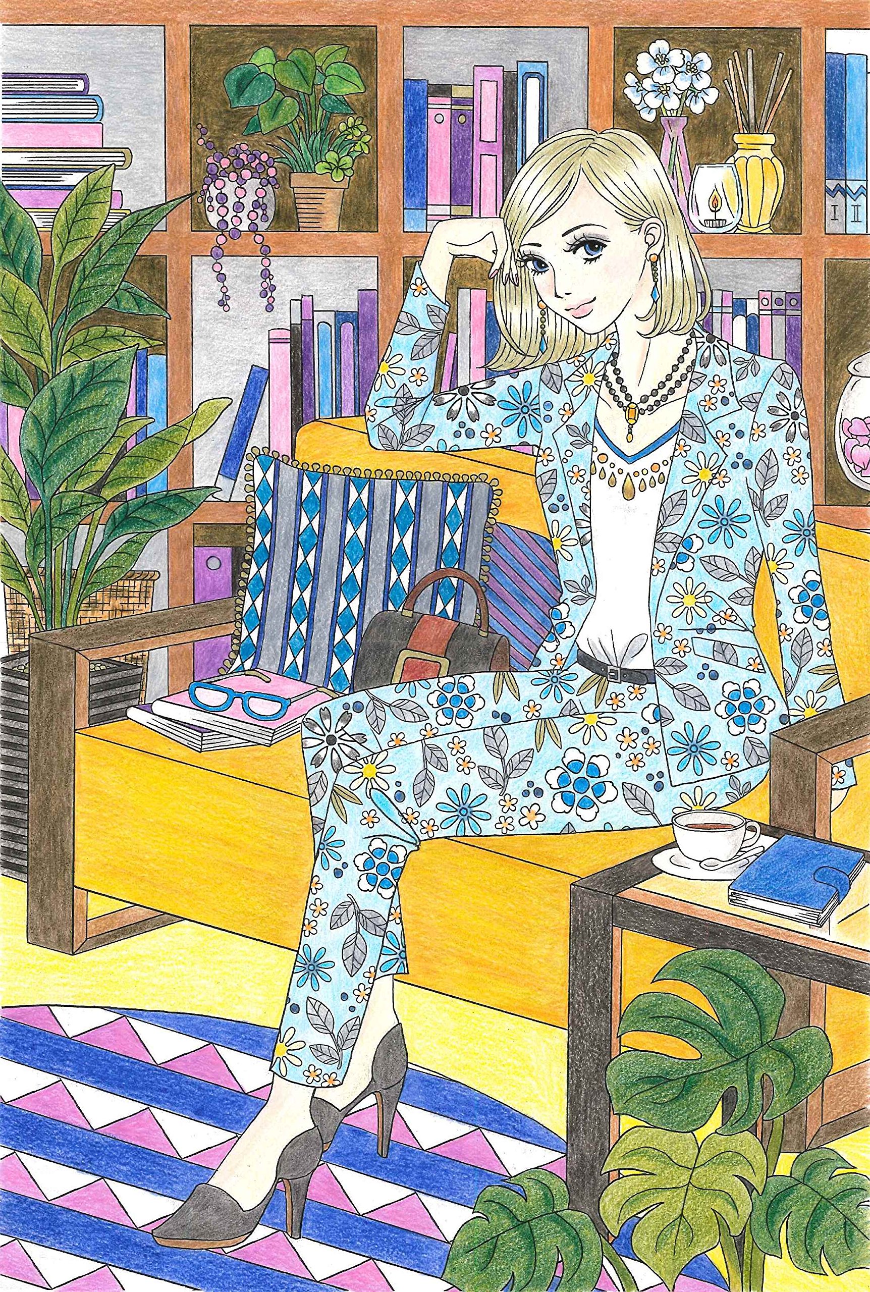 ぜったいキレイに仕上がる塗り絵 ビューティフル ドレス 世界の美しい服24着 テキスト 横尾飛鳥 本 通販 Amazon