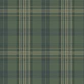 Chesapeake MAN330212 Austin Plaid Wallpaper, Green