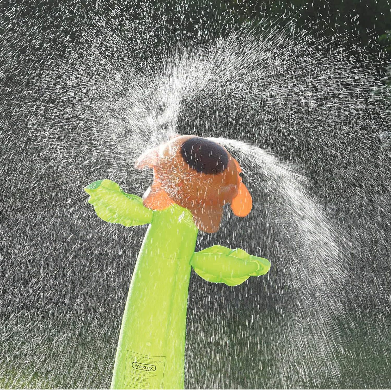 Prextex 5 Ft. Inflatable Water Sprinkler Sunflower Sprinkler Water Toy Fun Outdoor Water Activity for Toddlers and Kids: Toys & Games