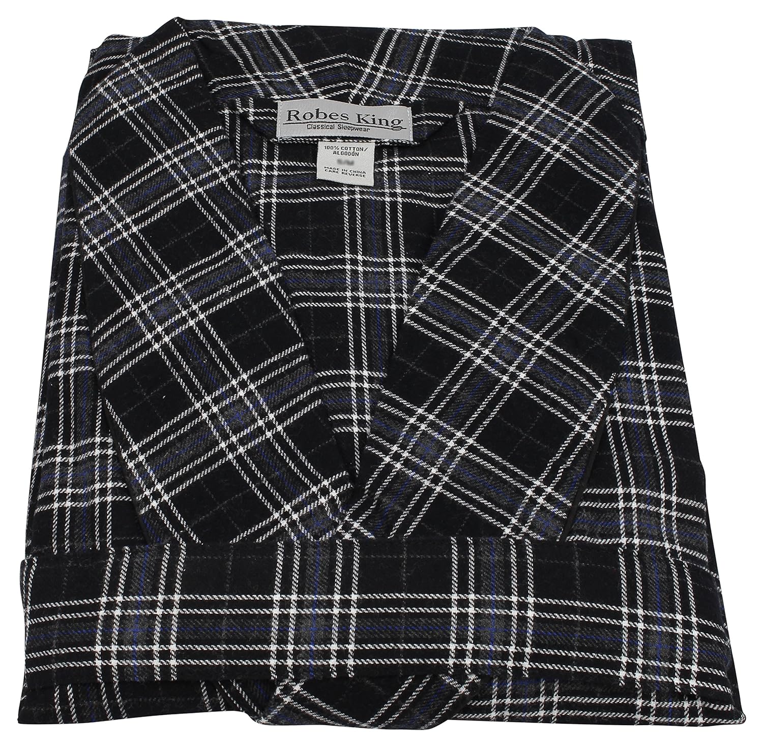 Casual Trends Classical Sleepwear Men/&rsquo;s 100/% Cotton Flannel Shawl Collar Robe,