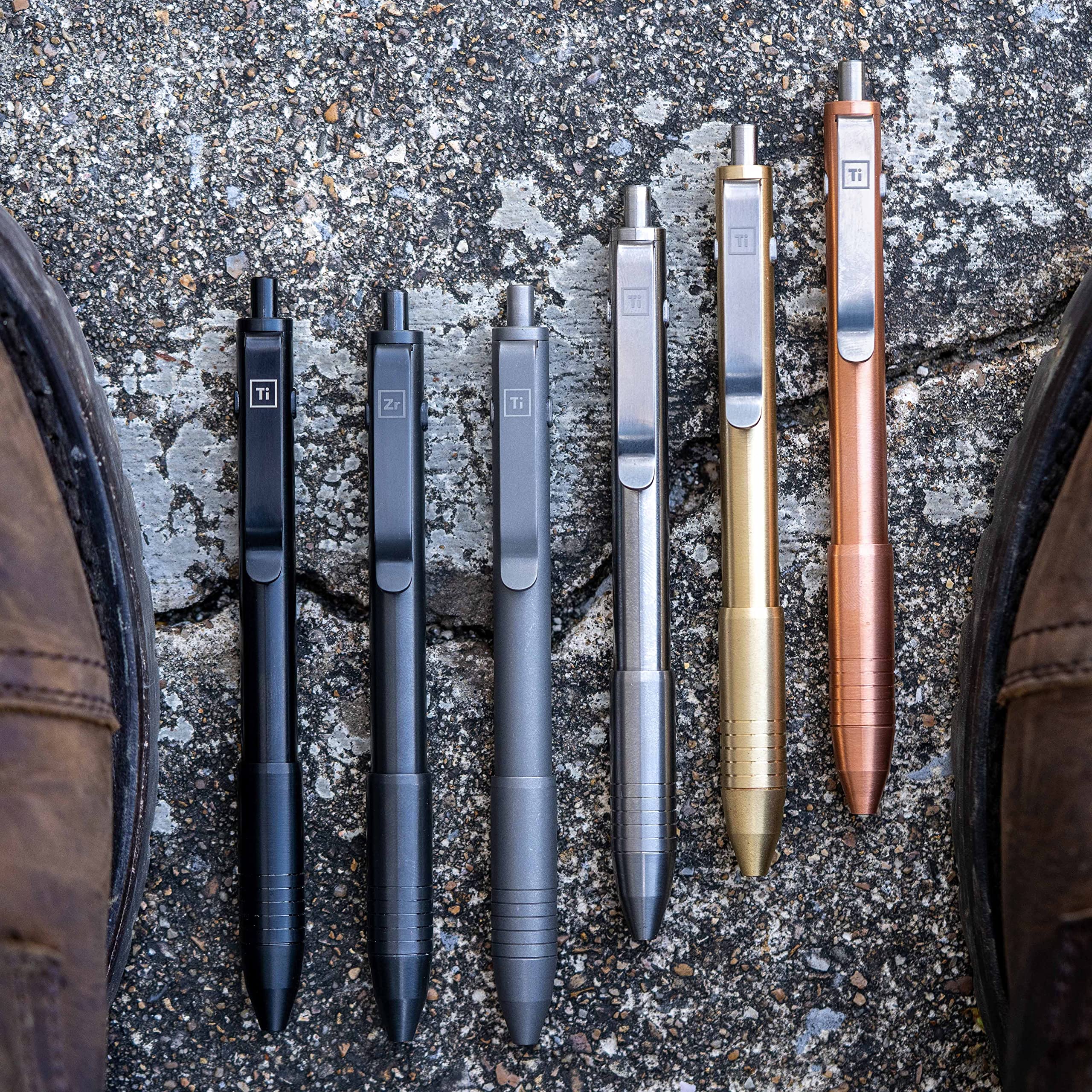 BIG IDEA DESIGN Dual Side Click Pen (Titanium Raw)