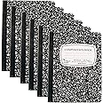 Pack of 6 - Composition Notebooks, 9-3/4" x 7-1/2", Wide Ruled, 100 ...