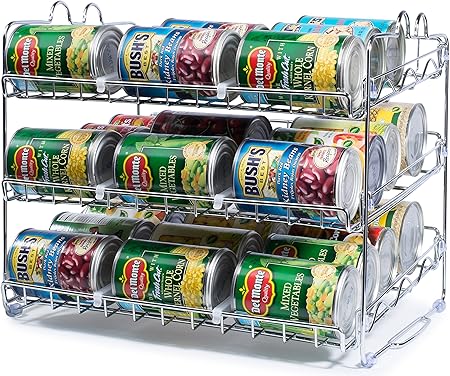 Amazon Com Stackable Can Rack Organizer Storage For 36 Cans