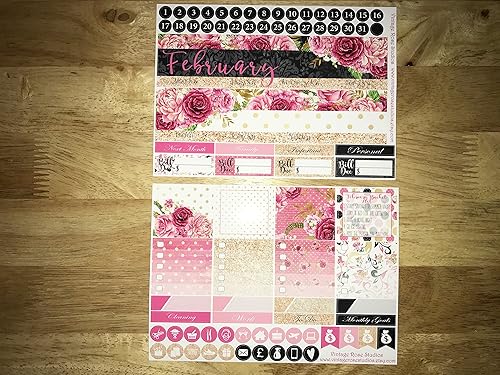 Amazon Com February Vertical And Horizontal Monthly Calendar View
