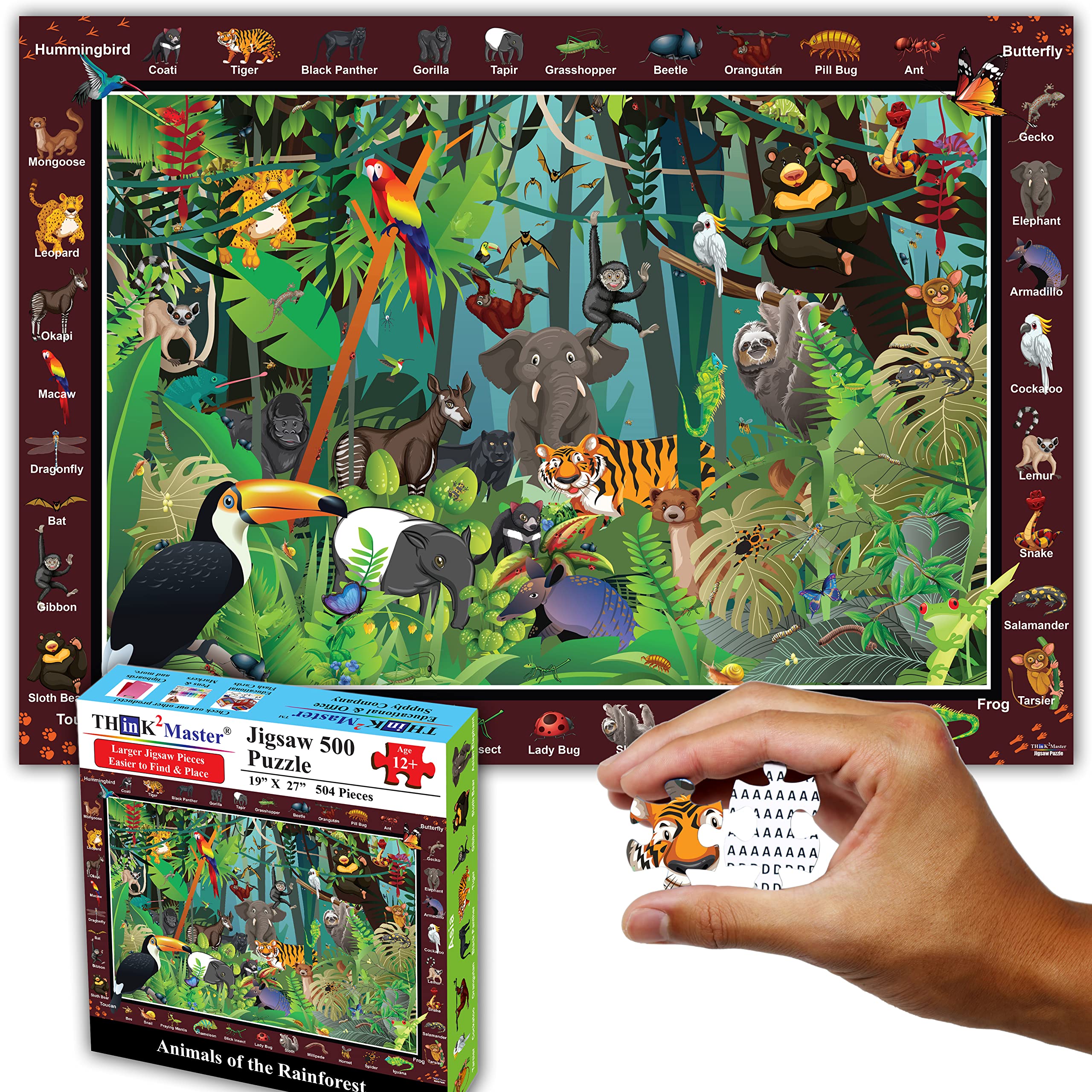 Think2Master Colorful Rainforest Jungle 500 Pieces