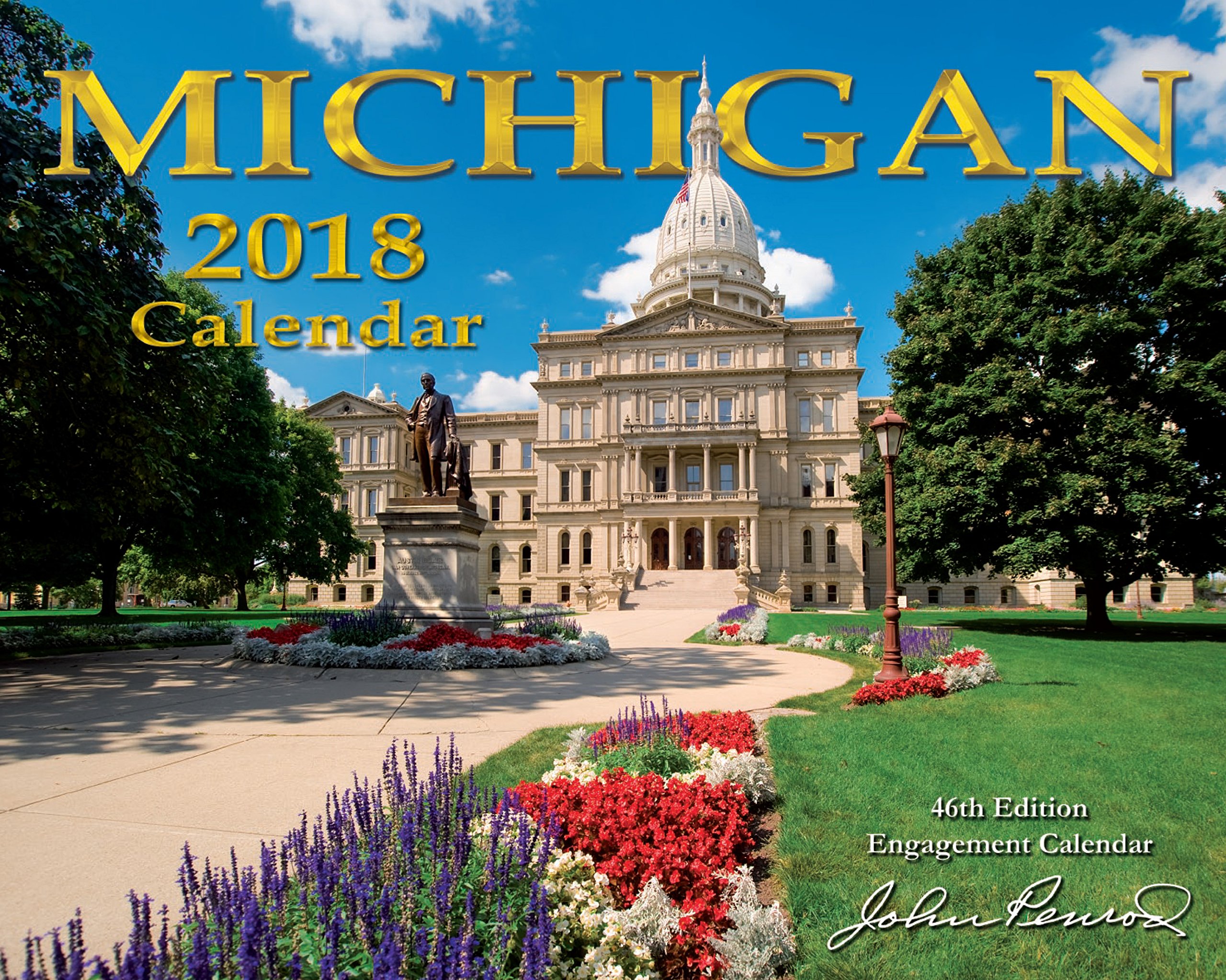 2018 Michigan Engagement 8x10 Engagement Wall Calendar - 