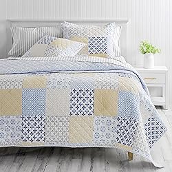 MARTHA STEWART Monaco Multi Color King Quilt Set