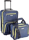 Rockland Luggage 2 Piece Set, Navy, One Size