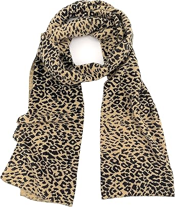 Cashmere leopard print scarf Clearance