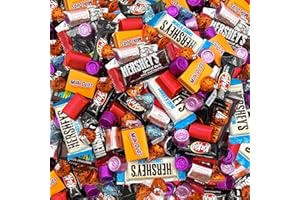 LAETAFOOD Halloween Chocolate Candy Assortment - HERSHEY’S KISSES and NUGGETS, KITKAT Bars, MilkDuds, HERSHEY’S COOKIES ‘N’ CREME Bars (4 Pound Bag - Approx. 210 Count)