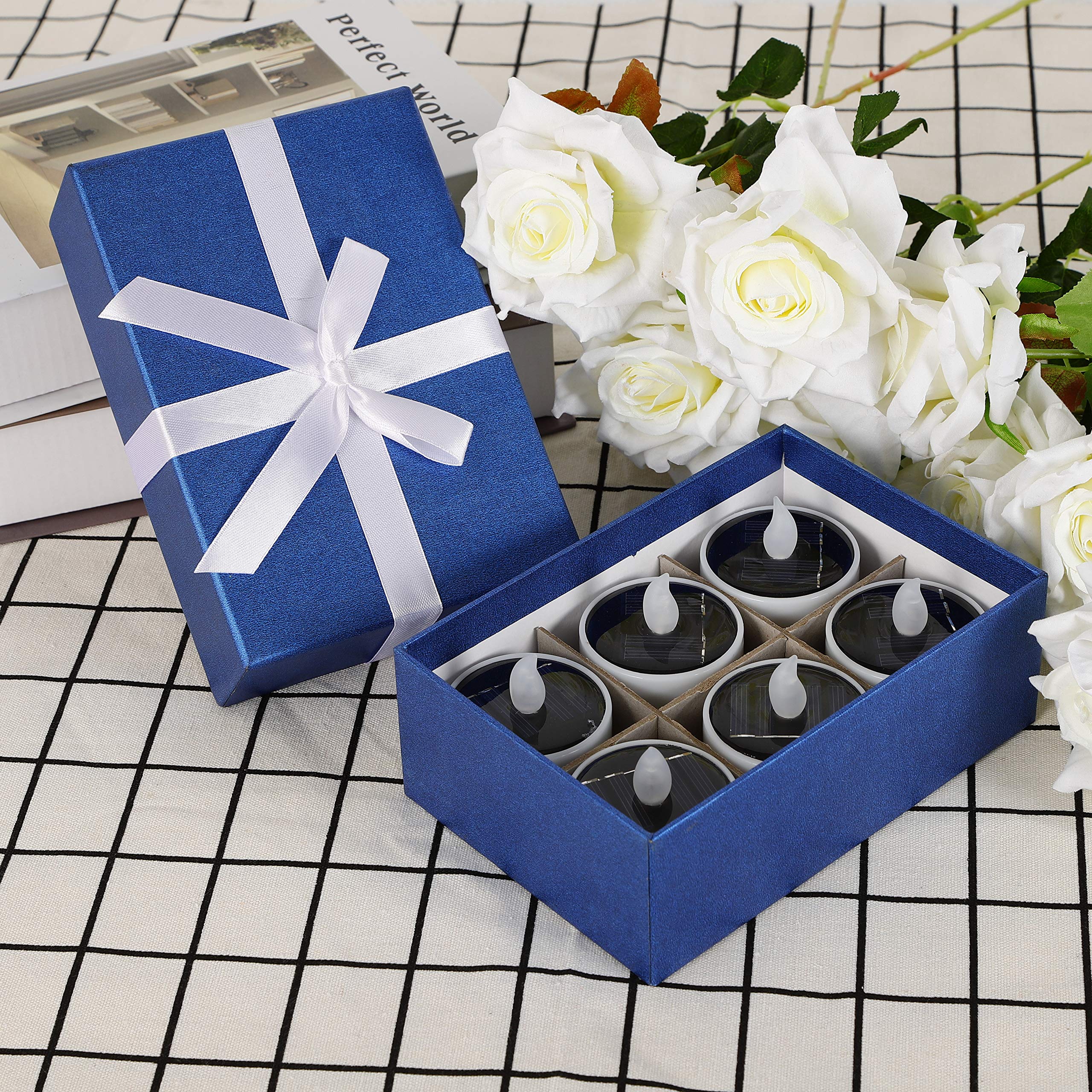 HanSemay Flameless Set of 6 Christmas Candles for home decor birthday, churches, parties and Christmas, Batteries Not Included (6pcs)