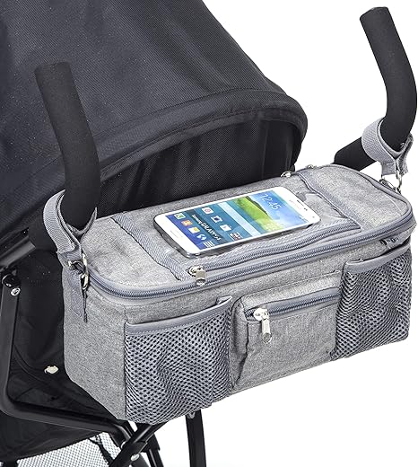 grey pram organiser
