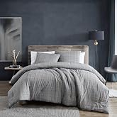 Kenneth Cole - King Duvet Cover Set with Shams | Duvet Cover &amp; 2 Matching Shams Included, Button Closure, Corner Ties, Soft Comfort, Machine Washable