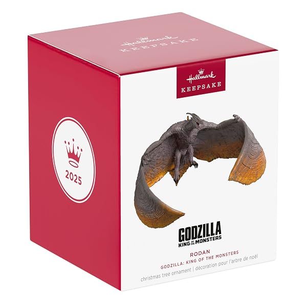 HALLMARK KEEPSAKE CHRISTMAS ORNAMENT, GODZILLA: KING OF THE MONSTERS RODAN, MOVIE GIFTS