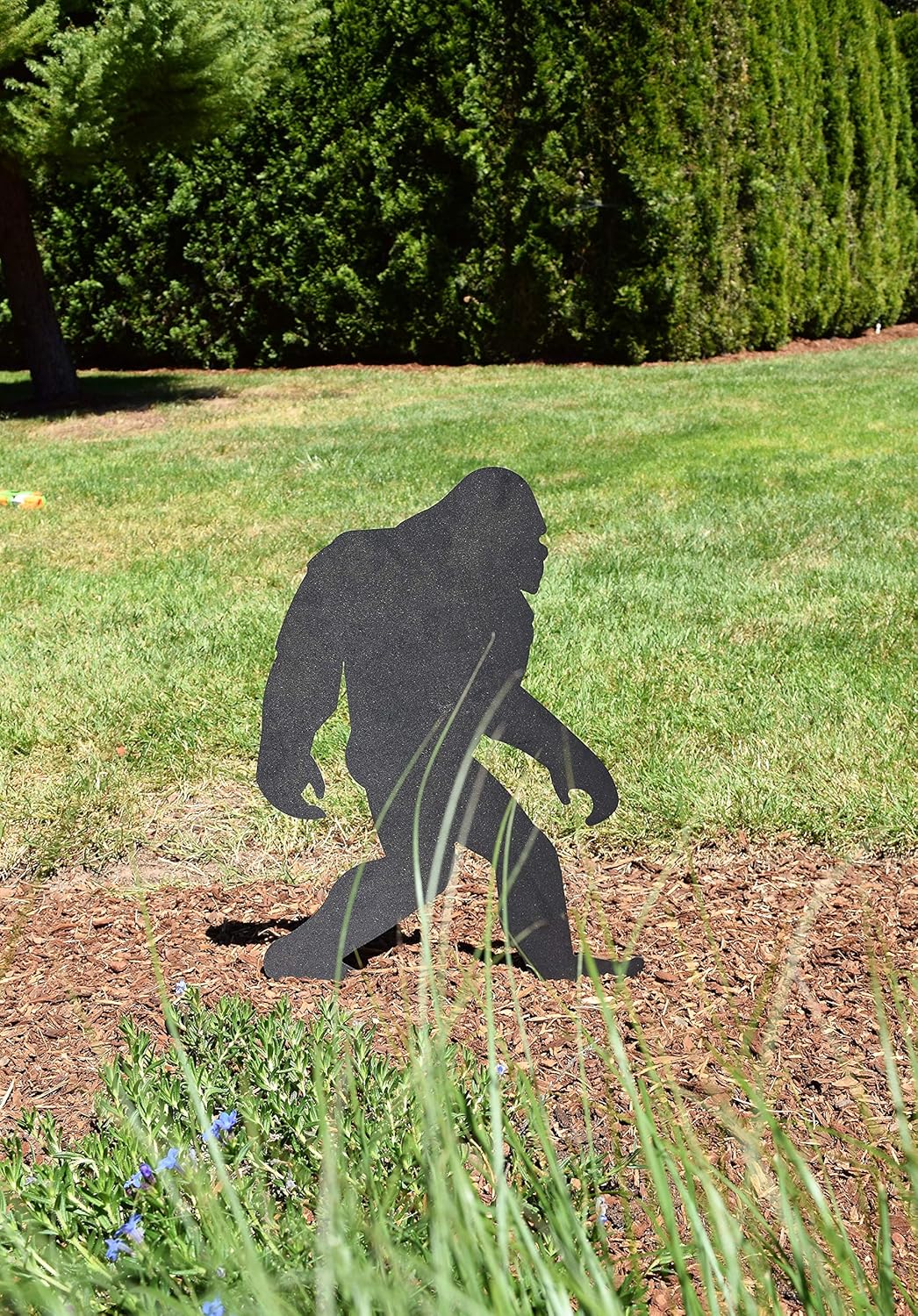 Sasquatch Garden Stakes Bigfoot Yard Stakes Staked Yard Art Metal Sasquatch