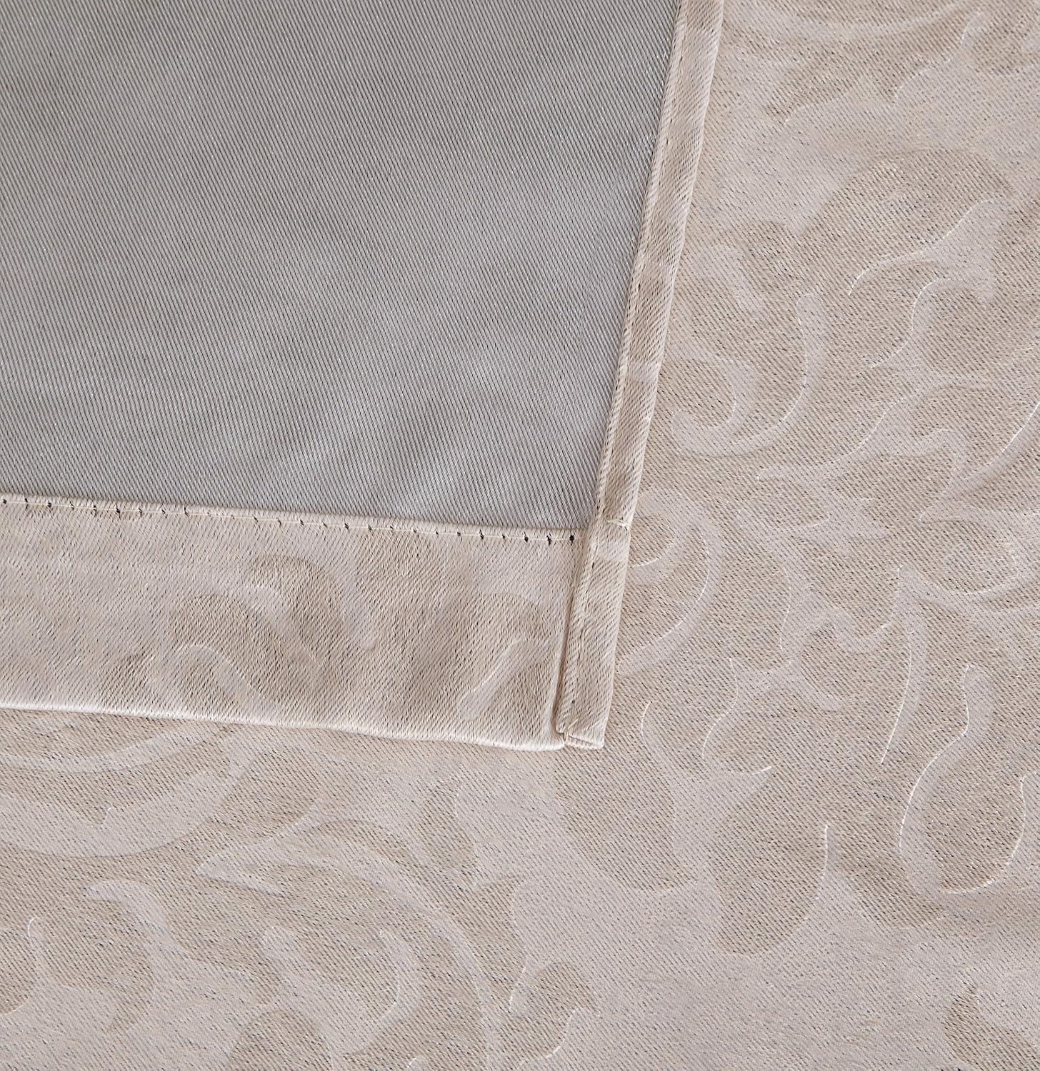 AsaTex Loretta - 1 Embossed Patio Extra Wide Curtain Panel with 16 Grommets - Thermal Weaved Blackout - Noise Reduction Fabric - Ideal for Sliding and Patio Doors (Patio 102 W x 84, Charcoal)