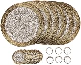Penguin Home Handcrafted Glass Beaded Placemats Coasters Napkin Rings Set 18