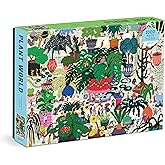 Galison - Plant World 1000 Piece Jigsaw Puzzle for Adults | Colorful Illustration by Hye Jin Chung, Botanical Collection, Challenging, Recycled Paper, No Dust, Finished Size 27" x 20"