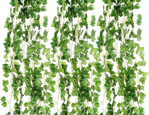 72 Fuss 12 Grossen Wert Kunstliche Fake Hangenden Pflanze Blatter Girlande Haus Garten Wand Dekoration Englischer Efeu Seide Grun Hochzeit Girlanden Amazon De Kuche Haushalt