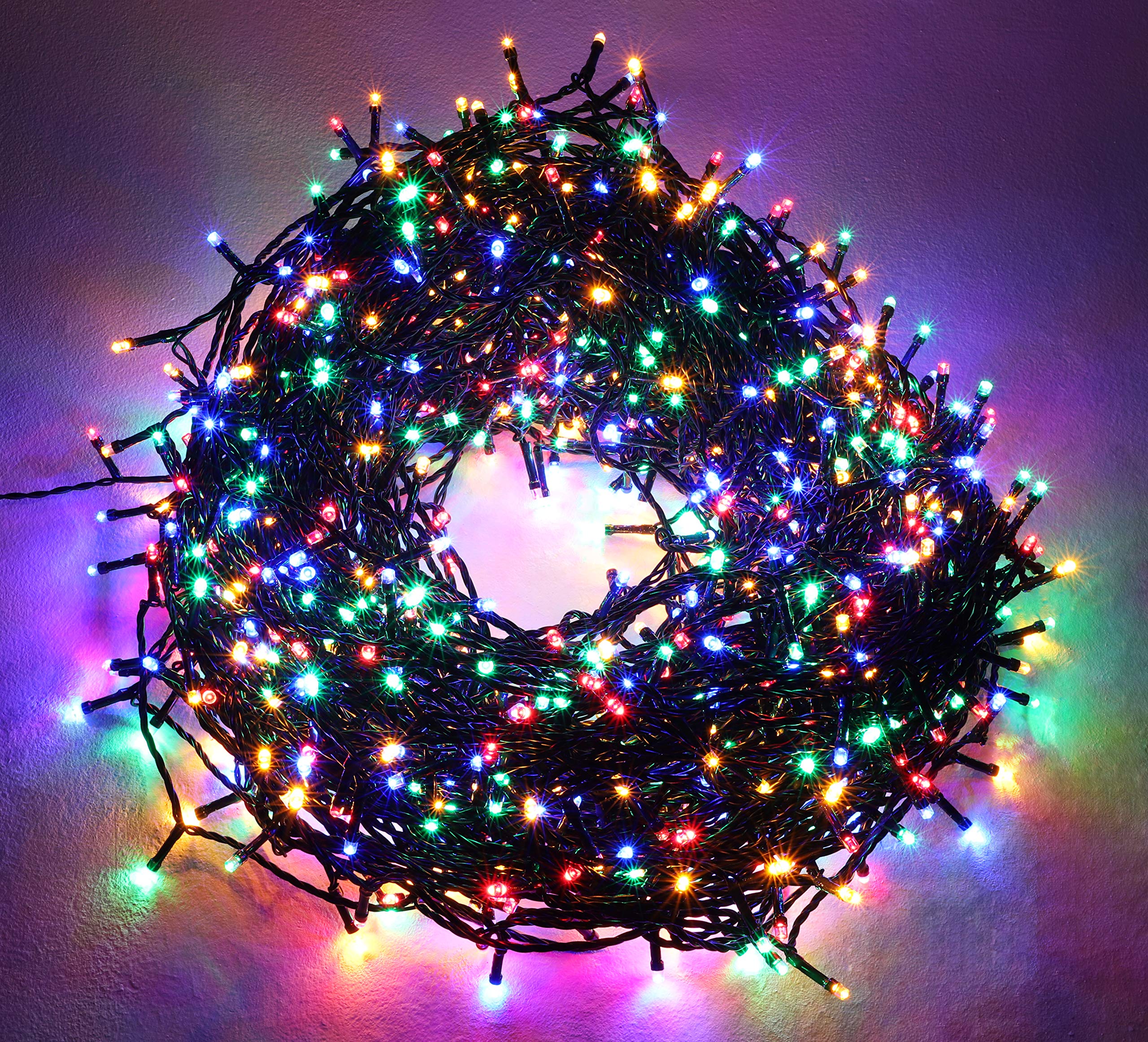Christmas Concepts® 1000 Multi Colour Super Bright LED Multi Function String Lights - Indoor/Outdoor Lights