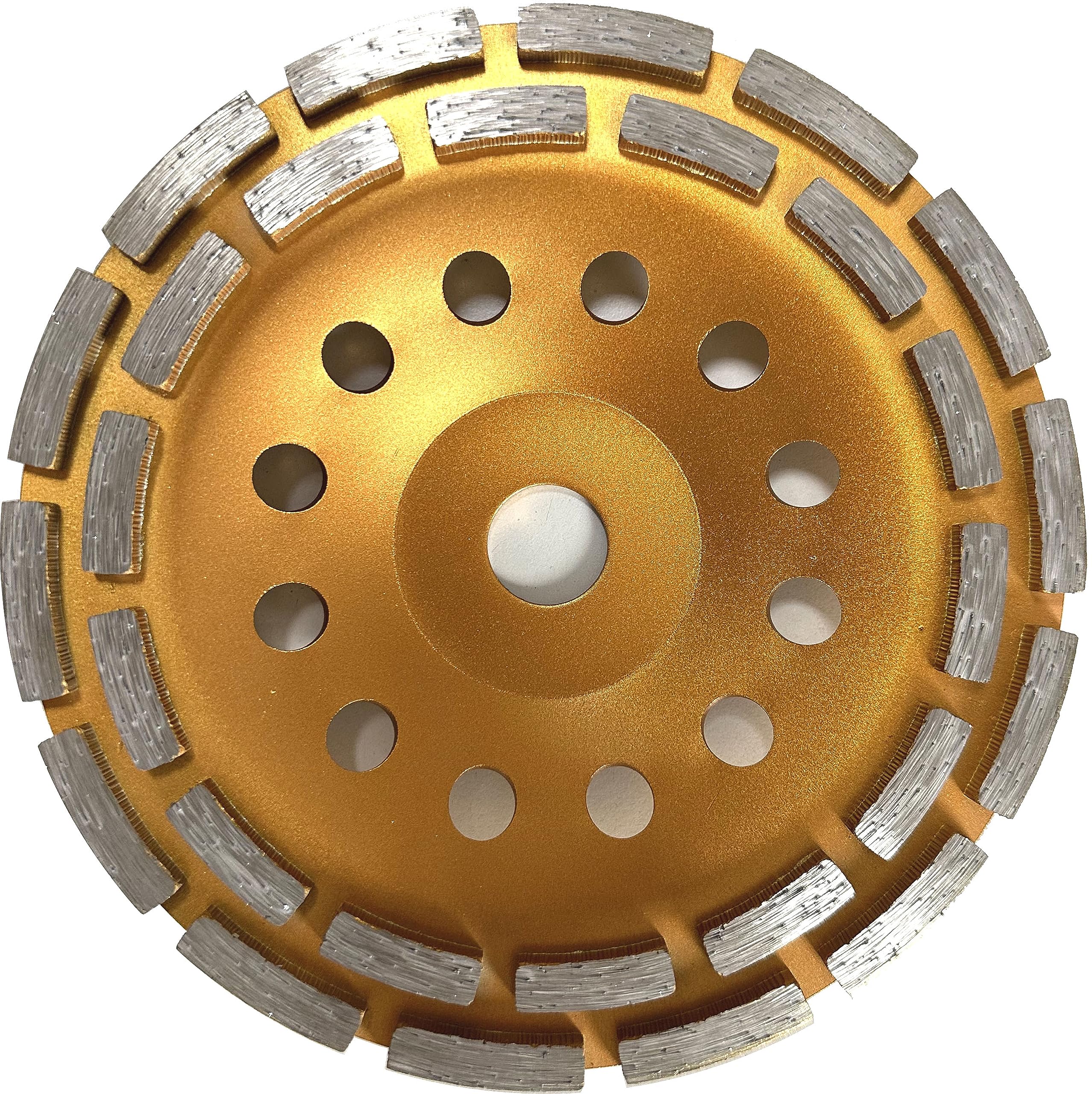 Diamond Grinding Wheel Plate Sanding Discs Diameter 180 mm 22.23 mm Holes 7 mm Double Tooth