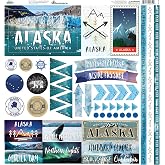 Reminisce Elements Cardstock Stickers 12"X12"-Alaska Cruise