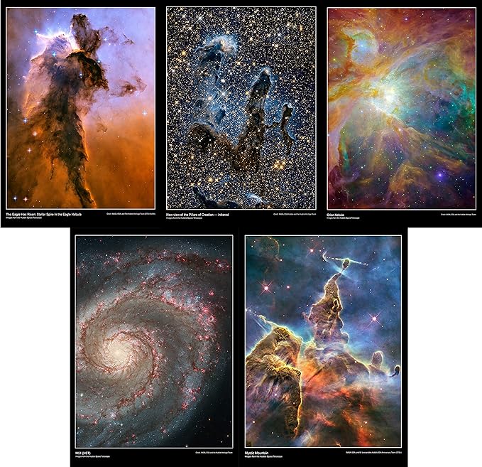 Hubble Telescope Space Posters Set of 5 A3 (HB2) Amazon.co.uk Office
