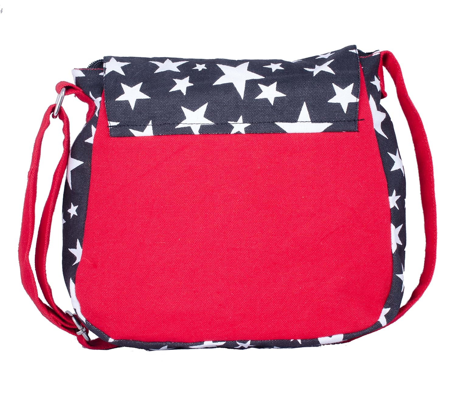 vivinkaa star red canvas sling bag for women