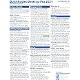 QuickBooks Desktop Pro 2021 Quick Reference Training Card - Laminated Tutorial Guide Cheat Sheet (Instructions and Tips)