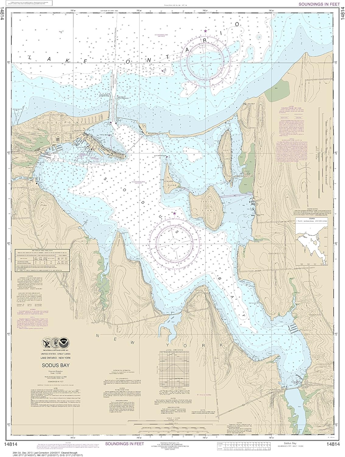 MapHouse NOAA Chart 14814 Sodus Bay: 37.95