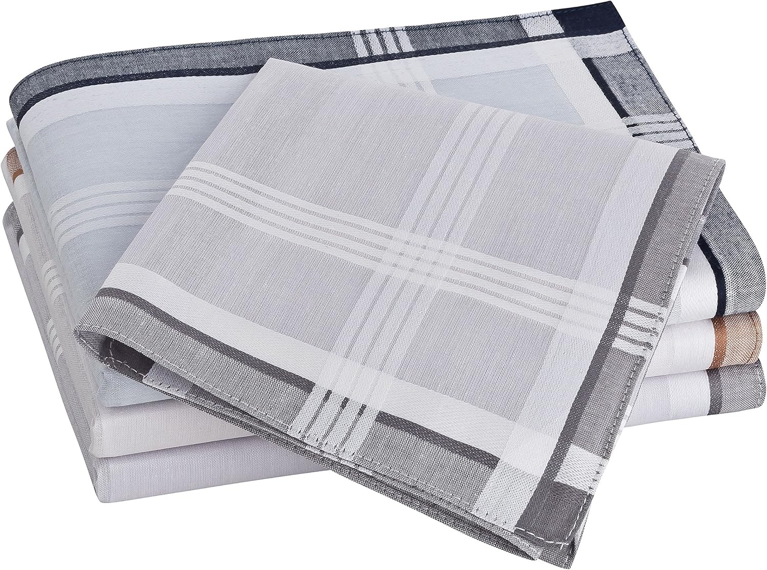 12 Pieces Men's Fabric Handkerchiefs (Design 36) at Amazon Men’s