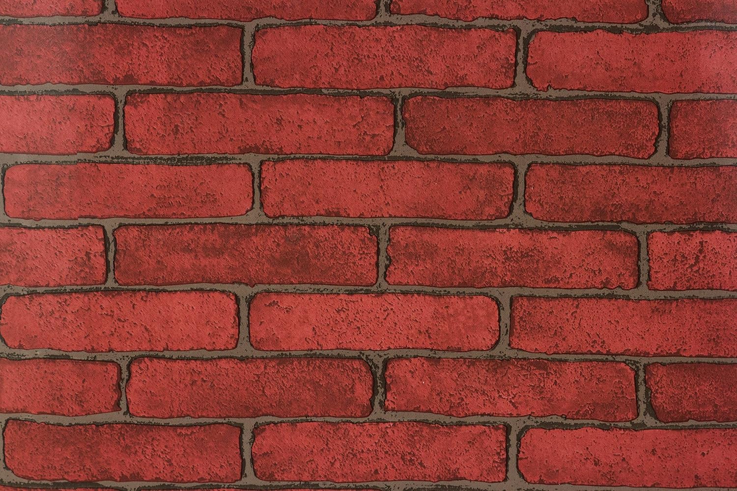 RED BRICK PVC STICKY BACK SELF ADHESIVE FILM CRAFT WALLPAPER WASHABLE