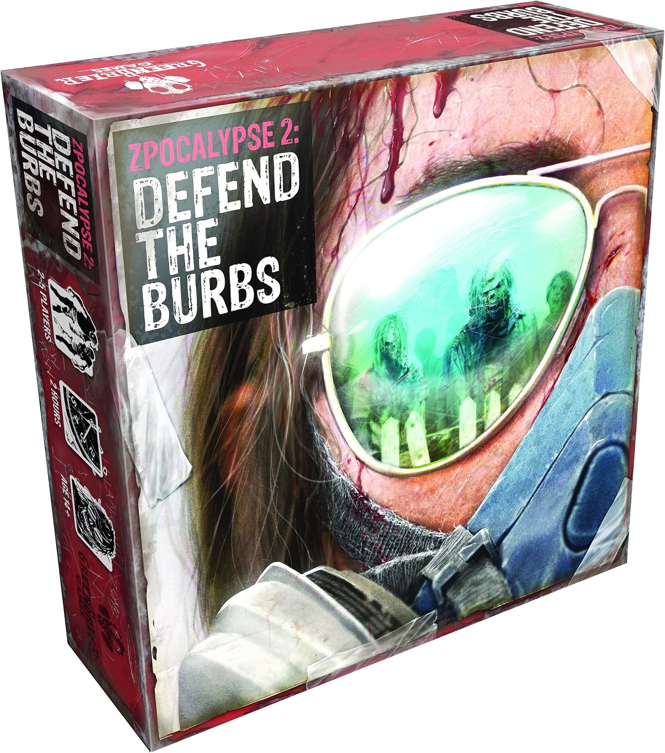 Greenbrier Games GRB0ZB01 Zpocalypse 2 Defend The Burbs Board Game, Medium